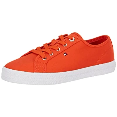 Imagen de Tommy Hilfiger Mujer Vulcanized Sneaker Essential Zapatillas, Naranja (Deep Orange), 42 EU