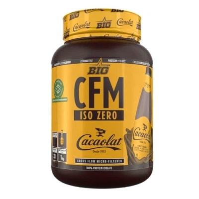 Imagen de BIG Proteína Isolada Whey en Polvo para Masa Muscular, Máxima Calidad, Sin Grumos, Alta Pureza, Baja Lactosa, Azúcares Añadidos (1Kg, Cacaolat)