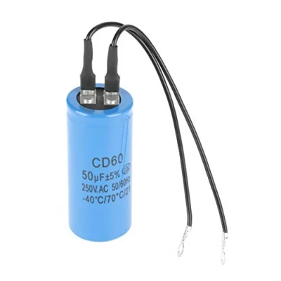 Imagen de CD60 Condensador de Funcionamiento del Motor, 50uf 250V CA 50 / 60Hz Condensadores Arranque Motor Utilizado para Acondicionadores Aire, Compresores y Motores
