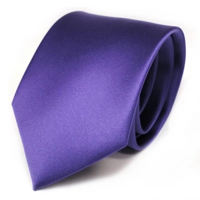 Imagen de TigerTie diseñador lazos de satén en morado violeta monocromo poliéster Tie