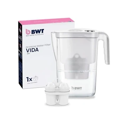 Imagen de BWT Vida filtro de agua mesa incluye 1 cartucho Soft Filtred Water Extra