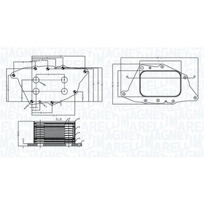 Imagen de MAGNETI MARELLI 350300004900 Radiador de Aceite MINI: Hatchback, Clubman, BMW: 1 Hatchback