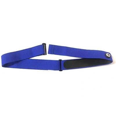 Imagen de TAOPE Correa elástica Ajustable para el Pecho medir Ritmo cardíaco Equipos Garmin Wahoo, CooSpo HRM Belt Azul Marino