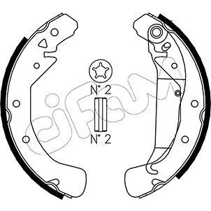 Imagen de Kit de zapatas CIFAM 153 311
