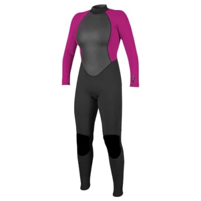 Imagen de O&#039;NEILL Reactor II Traje de Neopreno Completo con Cremallera Trasera 3/2 Mm, Mujer, Negro/Niebla, 12