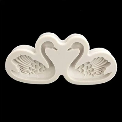 Imagen de 3D Cisne Forma Pastel Silicona Molde,Hecho a Mano Pudin Jelly Postre Chocolate Azúcar Molde Caramelo,Fondant Pastelería Decoración de Tartas Herramienta Bakewere Pan,Bandeja Horno Arcilla Jabón Cocina