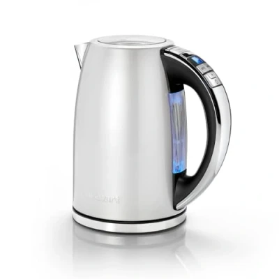 Imagen de Cuisinart Hervidor eléctrico con jarra Multi Temp Ebullición rápida, 3KW Sin cable 1,7L de capacidad Temperatura ajustable Filtro antical lavable y extraíble acero inoxidable cepillado