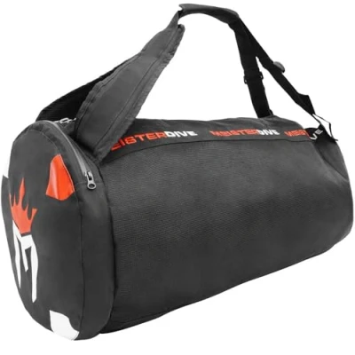 Imagen de Meister Mochila de Malla con Bolsillo seco para Buceo y esnórquel, Color Negro