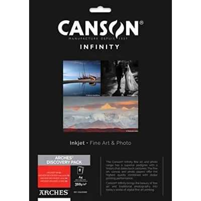 Imagen de Canson Infinity Discovery Pack Arches Papel fotográfico A4, 8 hojas
