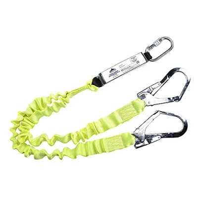 Imagen de Portwest Línea De Amarre Elástica Doble Con Absorbedor, Color: Amarillo, FP52YER