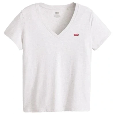 Imagen de Levi&#039;s Perfect V NECK Camiseta estampada, Mujer, Talla: Small, Orbit heather gray
