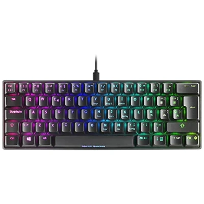 Imagen de Mars Gaming MKMINIBES, Teclado Mecánico Ultra Compacto, Full RGB Chroma, Switch OUTEMU PRO Azul, Negro, Idioma Español