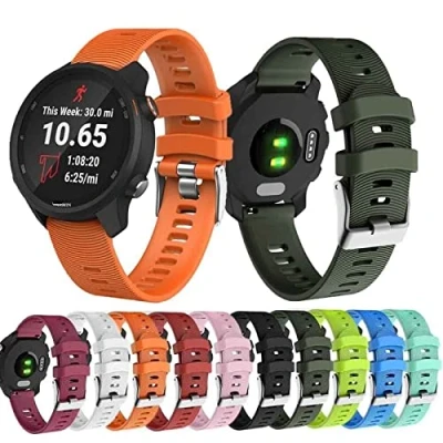 Imagen de UMCNVV Correa de silicona repuesto para reloj inteligente Garmin Vivoactive 3 Forerunner 245, 10 colores, For Agate