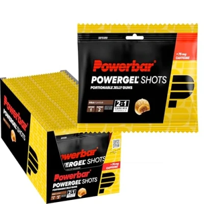 Imagen de Powerbar PowerGel Shots Cola 24x60g Carbono de Alta Energía + Vitamina B 75mg Cafeína