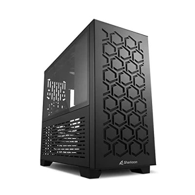 Imagen de Sharkoon MS Y1000 Caja de Ordenador, PC Gaming, Micro ATX, Negro