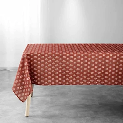 Imagen de Douceur d&#039;Intérieur, Manuela Mantel Rectangular (poliéster, 145 x 240 cm), diseño Estampado, Color marrón