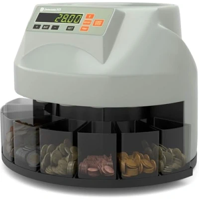 Imagen de Detectalia M5 Contadora de Monedas Cuenta Valor y Clasifica mezcladas Euro Clasificadora separando por denominación
