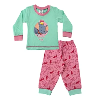 Imagen de Disney Dumbo Baby Girl Conjunto de pijama 2 piezas, Multicolor, 24 meses