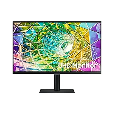 Imagen de Samsung LS27A800NMUXEN Monitor Profesional de 27&quot; 4K UHD (3,840 x 2,160, Panel IPS), HDR10, 5ms, Flicker Free, Ajustable en Altura, inclinación, Giro y pivote, Plano
