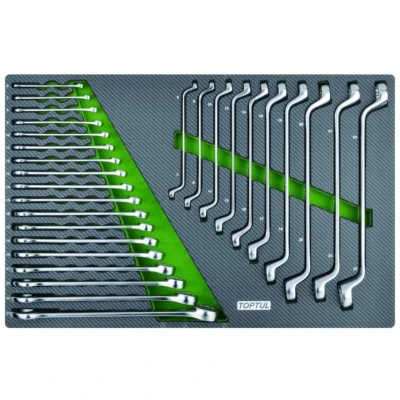 Imagen de TOPTUL GPAQ1101 Juego de atornilladores acodados 1.5, 2, 2.5, 3, 4, 5, 6, 8, 10 Acero Cr Mo 11