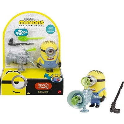 Imagen de Mattel Minions Figuras traviesas y revoltosas Stuart, Boot Cannon GMF04