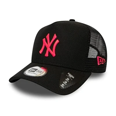Imagen de New Era York Yankees MLB Cap Kappe Trucker Baseball Diamond Schwarz Neon Pink One Size