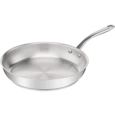 Imagen de Tefal Pierre Gagnaire H8220402 Sartén (acero inoxidable, 24 cm, base difusora de calor, mango remachado, resistente, elegante, apta para todo tipo fuegos, incluida inducción)