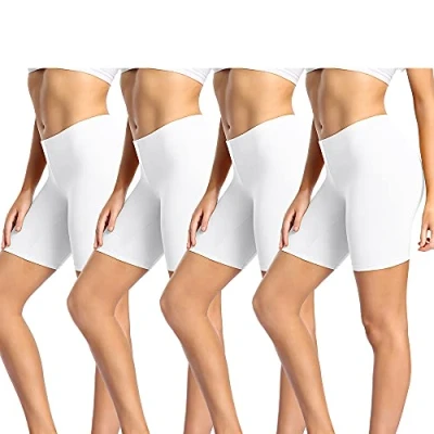 Imagen de wirarpa Leggings Cortos Boxer Mujer Algodon Shorts Bragas Pantalones Pack de 4 Tamaño S