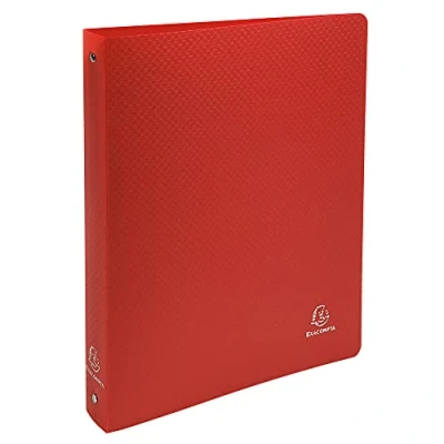 Imagen de Exacompta ref. 512805E 1 Carpeta semirrígida OPAK 4 anillas redondas diámetro 30 mm Parte trasera 40 Dimensiones exteriores: 32 x 26,8 cm Tamaño A4 Maxi Color: Rojo