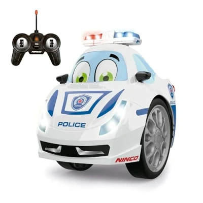 Imagen de Ninco Coche teledirigido pre School Dual Police, realiza giros de 360º Incluye Luces y Sonido, A Partir 6 años (NH93192)
