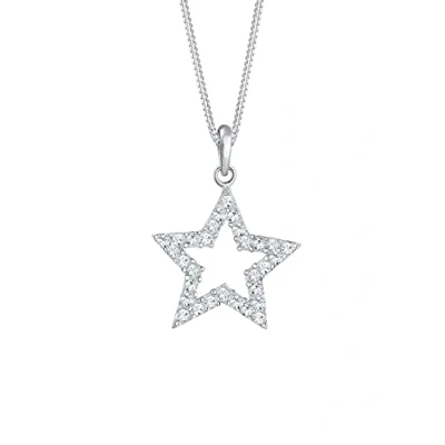 Imagen de Elli Collares Mujeres Colgante de Estrella Astro con Cristales en Plata Ley 925