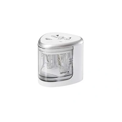 Imagen de Genie PS 120 a eléctrico Sacapuntas, adecuado para todos los lápices, lápices de colores, y Eyeliner en tamaño estándar, doble sacapuntas