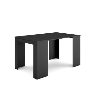 Imagen de Skraut Home Mesa Consola Extensible Comedor Plegable 140 para 6 comensales y Cocina Estilo Moderno Negro