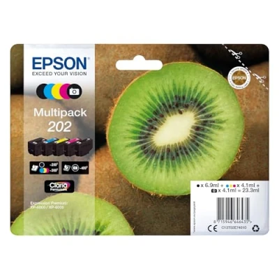 Imagen de Cartucho Epson 202 Multipack Bk/c/m/y/bkphoto