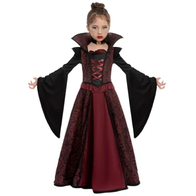 Imagen de Spooktacular Creations Juego de disfraz vampiro real para fiesta disfraces Halloween niñas, juegos rol, cosplay carnaval, temática vampiros.