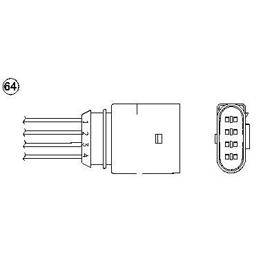 Imagen de NGK 0399 Sonda lambda 4 SEAT: Leon I Hatchback, Toledo 2 Limousine, AUDI: A3 VOLKSWAGEN: Bora Variant, Berlina