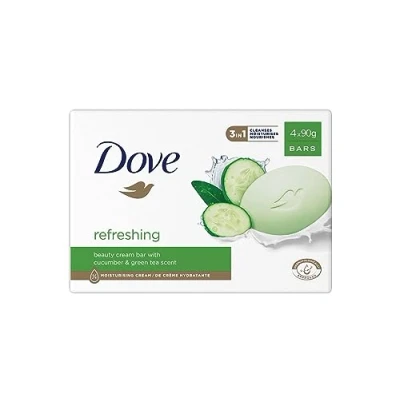 Imagen de Dove Jabón Refresshing Soap Bar (4 x 90 g)