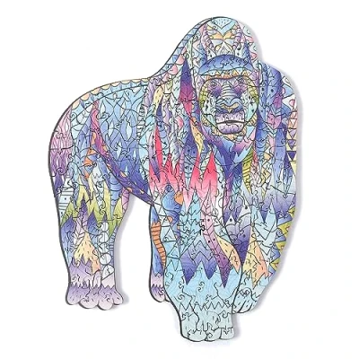 Imagen de Puzzle 3d De Madera Diy Forma Silueta . Con Piezas Individuales Diferentes Diseños. Dam Orangután
