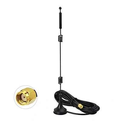 Imagen de Bingfu Antena WiFi Doble Banda 2.4GHz 5GHz 5.8GHz 9dBi Base Magnética MIMO RP SMA para Puerta de Enlace Enrutador Tarjeta Red Inalámbrica Mini PCIE Cámara Seguridad Adaptador USB