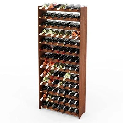 Imagen de Lenmar Serie RW Botellero de Madera para Botellas Vino, Color Antracita, 3 91, 172 x 72 26,5, 13 tumbonas, 91