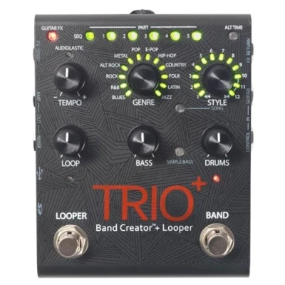 Imagen de DigiTech Pedal de guitarra TRIO Plus Band Creator con lanzadera