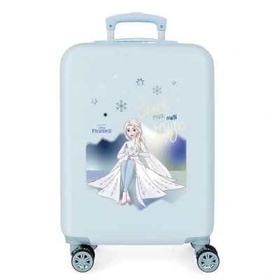 Imagen de Disney Frozen Adventure Of My Mind Maleta de cabina Azul 34x55x20 cms Rígida ABS Cierre combinación lateral 32L 2,7 kgs 4 ruedas dobles 0