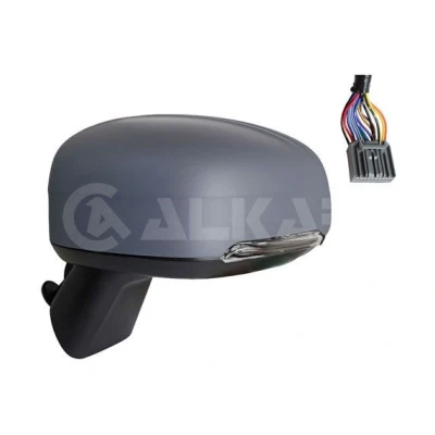 Imagen de Espejo retrovisor Alkar 6145691 izquierda imprimado eléctrico con memoria, abatible eléctricamente, asférico para vehíc. volante a la