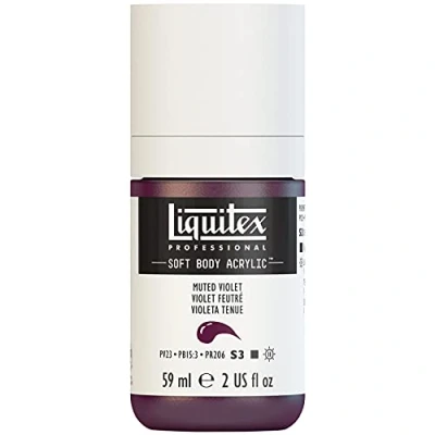 Imagen de Liquitex 1959502 Professional Soft Body Pintura acrílica (consistencia cremosa, alta pigmentación, resistente a la luz y al envejecimiento, bote de 59 ml), color morado