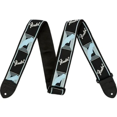 Imagen de Fender 990681502 Correa guitarra Monogram, Negro/Gris/Azul