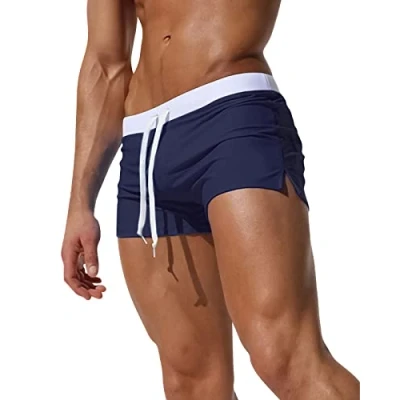 Imagen de Adorel Bañador Natacion Hombre Pantalones Cortos Surf Boxer Armada M
