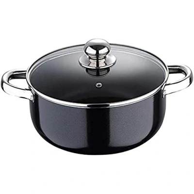 Imagen de Chef Sauce Pixel Pro Cacerola, Aluminio, Negro, 24 cm