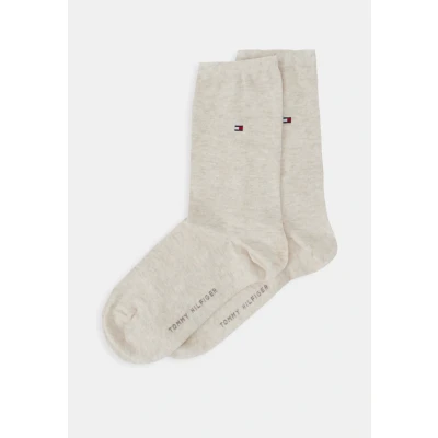 Imagen de Tommy Hilfiger Women Casual 2 PACK Calcetines, Mujer, Talla: 35 38, Light beige melange