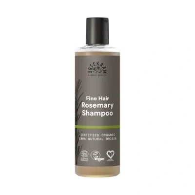 Imagen de Urtekram Champú de romero para cabello fino Rosemary Shampoo natural y orgánico con aceite romero, 250 ml