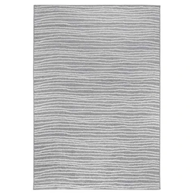 Imagen de Bolonia Alfombra Tejida (Polipropileno, Certificado Öko Tex 100, 60 x 110 cm), diseño Ornamental, Color Gris